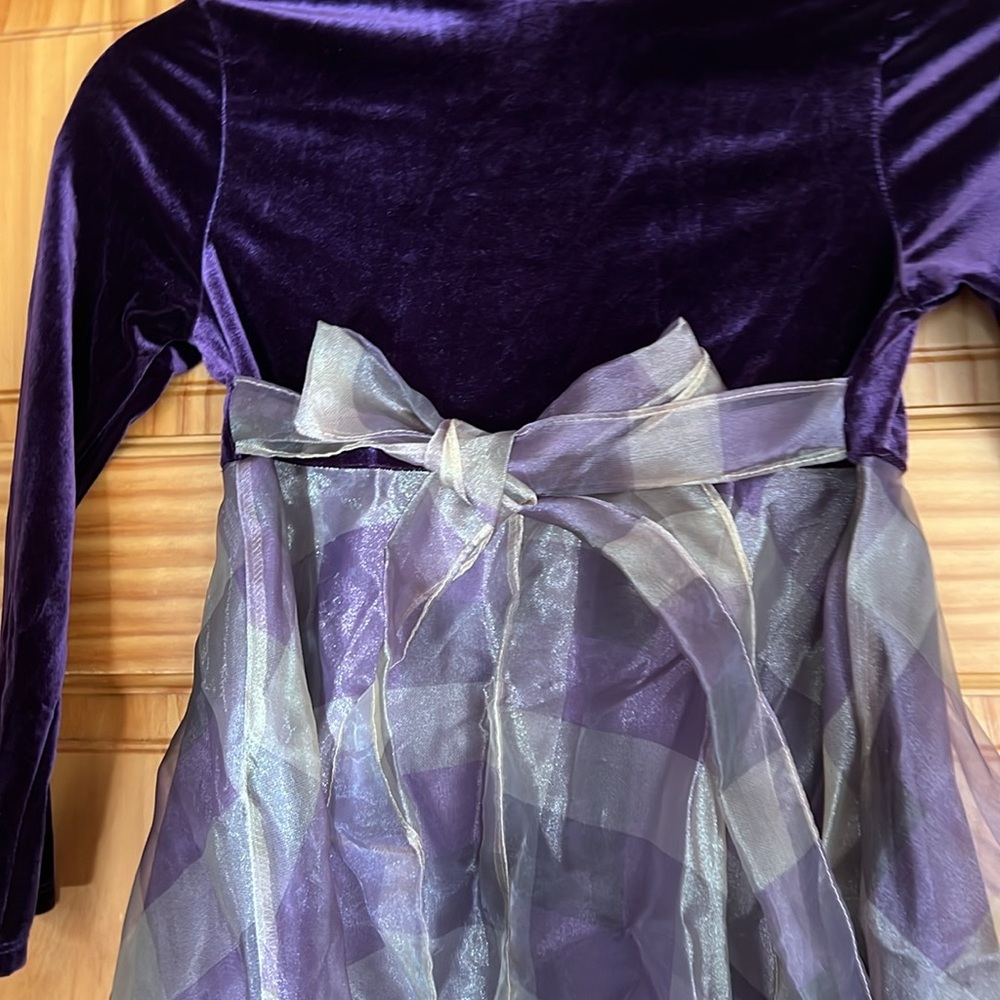 Bonnie Jean Purple & Gold Formal Dress, Girls 6X - Picture 11 of 12